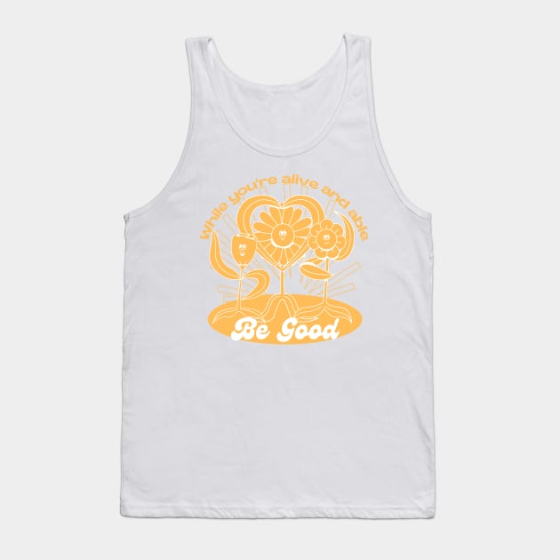 Marcus Aurelius Flowers Tank Top by Epictetus